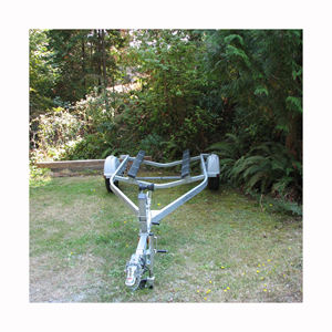 Remorque de bateau en aluminium pour bateaux de pêche et de vitesse structure légère et durable avec lumières étanches et couchettes réglables - Product Image 2