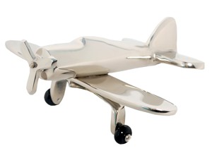 Modèle d'avion à hélice en métal moulé sous pression artisanal 1:100, impression de logo personnalisée, modèle d'avion décoratif, objet de décoration de table - Product Image 3