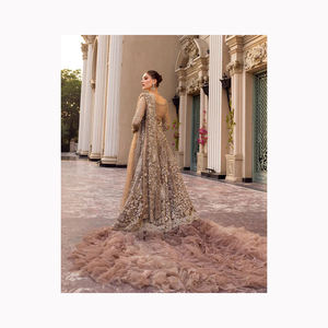 ÚLTIMO DISEÑADOR HEAVY FOX GEORGATTE BORDADO FOIL ESPEJO TRABAJO LEHENGA CHOLI PRODUCTO PARA LA VENTA - Product Image 2