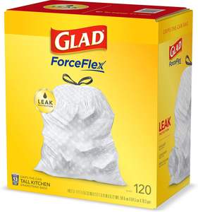 Bolsas de Basura Glad ForceFlex para Cocina, con Cordón, Blancas, sin Perfume, 13 Galones, Paquete de 120 - Product Image 2