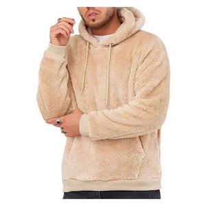New 2025 Men's Casual Fleece <b>Sherpa</b> <b>Hoodie</b> Winter Warm Breathable Embroidered Pullover Hooded High Quality Suppliers in Pakistan - Product Image 2