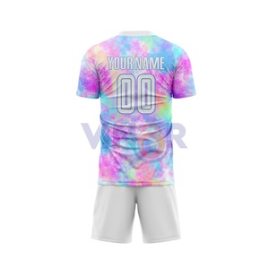 Vente en gros d'uniformes de football imprimés avec logo personnalisé nouveau style, meilleure impression par sublimation, uniformes de football personnalisés pour hommes Service OEM - Product Image 3