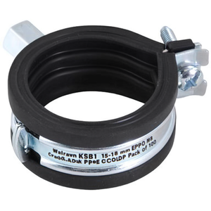 Abrazadera para Tubería Walraven KSB1 de 15-18 mm, EPDM, M8, Roscable, Paquete de 100 - Product Image 3