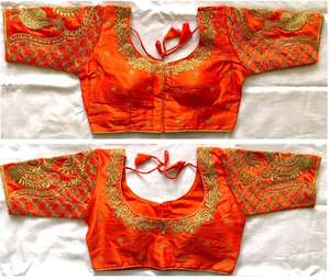 Beautiful Blouse With <b>Thread</b> And Sequence Work - Product Image 6