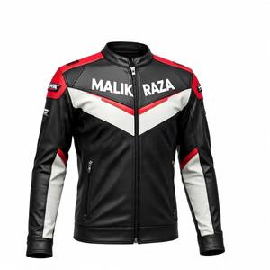 แจ็กเก็ตหนังขี่มอเตอร์ไซค์แบบพิเศษเลือกโลโก้ได้ตามต้องการ - Product Image 4