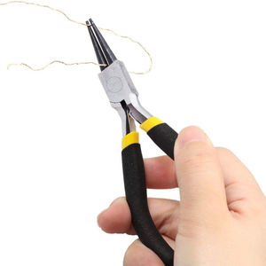 คีมหนีบจมูกกลมสำหรับทำเครื่องประดับคีมหนีบจมูกแบบนุ่มจับสองชั้น - Product Image 3