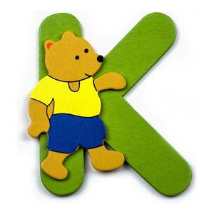 Accessoire décoratif personnalisable Lettre K assortie 23000941 Baby Idea 1 pièce Accessoire pour tableaux à lettres - Product Image 1