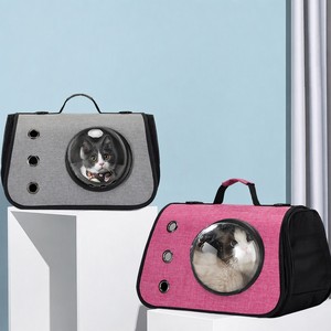 Mochila Transparente para Mascotas, Bolsa de Transporte Plegable para Gatos, Transportador Portátil de Viaje para Gatos y Perros Pequeños - Product Image 1