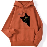 Sweat à capuche kangourou pour sports d'hiver et loisirs, en polaire rouge uni, décontracté, avec cordon de serrage, nouvelle collection, anti-âge, coupe oversize, manches longues