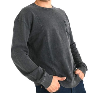 Nouveau Sweat-shirt Uni Délavé à l'Acide pour Hommes – Meilleur Fournisseur – Couleurs Personnalisées – Sweat-shirts Basiques Délavés à l'Acide pour Hommes 2026 - Product Image 3