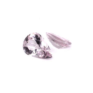 Piedra Preciosa Suelta de Morganita Natural de 5.34 Quilates, Par a Juego en Color Rosa con Corte Ovalado de Esmeralda en Forma de Pera - Product Image 1