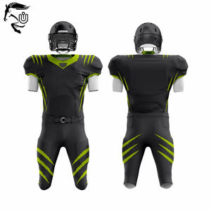 Vente en gros de maillots de football personnalisés de haute qualité ensembles d'uniformes de football américain en polyester hommes vente de qualité numéro de transfert de chaleur - Product Image 1