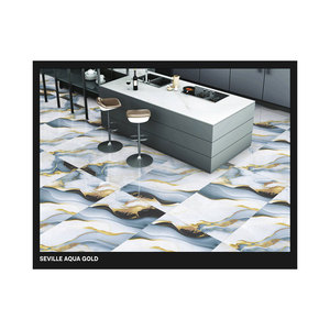 600*1200mm brillant porcelaine poli vitré or veine blanc sol mur marbre Look dalle carreaux - Product Image 5