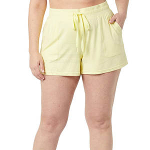 Fabricante profesional Pantalones cortos de mujer 100% Algodón Pantalones cortos de mujer de cintura alta para la venta - Product Image 4