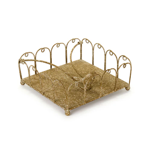 Porte-mouchoirs en laiton de bonne qualité Base en bois Restaurant cuisine décoration de table porte-serviettes prix le plus bas - Product Image 4