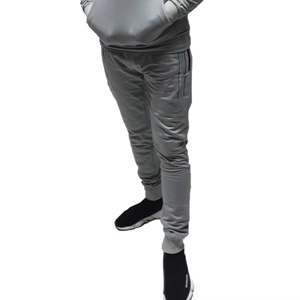 <b>Men's</b> Sports Sweat Suit Hoodie With Pockets New Full Tracksuit Fleece Set Half Zip Hoody Gym Bottoms Top Jogging Suit - Product Image 6