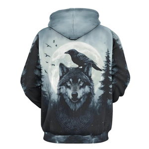 Venta al por mayor nueva llegada sudaderas con capucha de impresión digital para los hombres de alta calidad básicos de algodón de los hombres de gran tamaño Sudadera con capucha impresa digital - Product Image 3