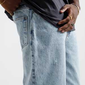 กางเกงยีนส์ทรงหลวมสำหรับผู้ชาย, กางเกงยีนส์ทรงหลวมใส่สบาย - Product Image 5