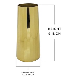 Hierro moderno en forma de pera florero de mesa decoración del hogar elegante florero centro de mesa al por mayor - Product Image 5