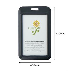 Support de carte d'identité en plastique porte-cartes de visite en acrylique horizontal - Product Image 6