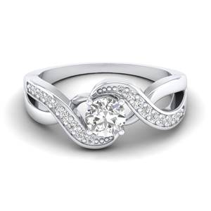 Anillos de Compromiso REYES, Nuevo Modelo, Oro Sólido de 14K, Corte Redondo, Moissanita de 0.99 Quilates, Regalo de Boda para Mujer, Certificado GRA, Joyería Fina - Product Image 5