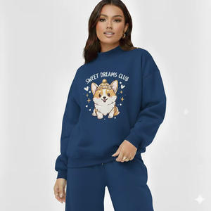 Sudadera Larga Oversize con Cuello Alto para Mujer, Estilo Phoenix, Moderna, Casual, para Invierno, Suave y Cálida, para Uso Diario - Product Image 1