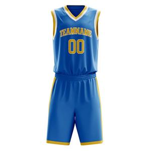 Uniforme de Baloncesto Sublimado con Diseño Personalizado OEM, Hecho con Tela de Malla de Poliéster 100% Transpirable y de Secado Rápido - Product Image 5