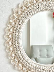 Handmade Macrame Lampshade Boho Chandelier Hanging <b>Ceiling</b> Light Fixture <b>Decor</b> - Product Image 5