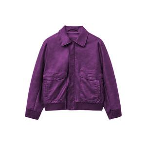 Chaqueta de Cuero Vintage Premium para Hombre, Invierno, Alta Calidad, Acabado Estándar, Técnicas de Bordado y Tejido de Ganchillo, OEM - Product Image 2