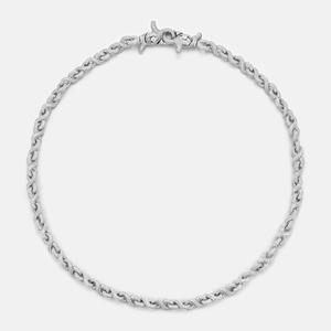 สร้อยข้อมือเทนนิสทองคำประดับเพชรและไมโครเพฟสไตล์ฮิปฮอปสำหรับเป็นของขวัญวันครบรอบ - Product Image 1