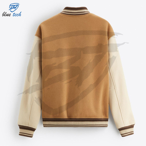Beautiful Stylish Fashion Premium Quality Canvas Stand Collar Streetwear Varsity <b>Jacket</b> Custom Logo Classic Embroidery Quick Dry - Product Image 5