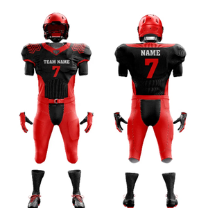 Uniforme de football américain unisexe personnalisé, haute qualité, toutes saisons, style unique, équipe, respirant, séchage rapide, manches courtes imprimées - Product Image 2