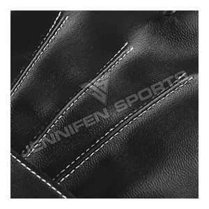 ถุงมือรถจักรยานยนต์แบบเต็มนิ้วสัมผัสหน้าจอสายรัดข้อมือปิดทำจากหนังแกะแท้ภายในบุขนแกะ - Product Image 5