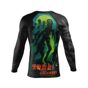 Rashguard à manches courtes pour homme 100% polyester respirant avec protection UPF50 - Product Image 2