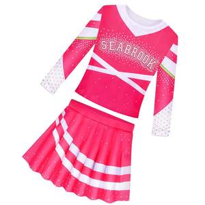 Nouvelle arrivée d'uniforme de pom-pom girl pour femmes fabriqué en usine dernier style réversible d'uniforme de pom-pom girl sans manches pour femmes - Product Image 1