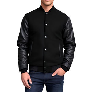 Veste universitaire classique sur le thème hommes veste d'hiver profil intelligent Texture confortable élégant Bomber appel décontracté équipement de plein air - Product Image 1