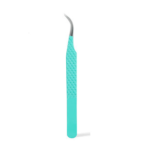 Pince à cils antistatique en acier inoxydable personnalisée Expert Professional 35 45 Pince à cils semi-incurvée à 90 degrés - Product Image 4