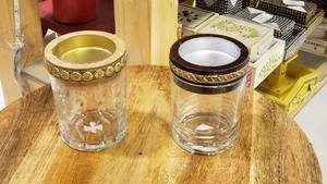 Quemador de Incienso Aromático Decorativo Indio con Tapa de Madera y Metal, Soporte Transparente para el Hogar y Regalos de Ramadán - Product Image 2
