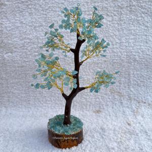 High Quality Natural Healing <b>Crystal</b> Money Tree Feng Shui Aquamarine Gemstone Tree Home Decor Old <b>Crafts</b> Style - Product Image 6