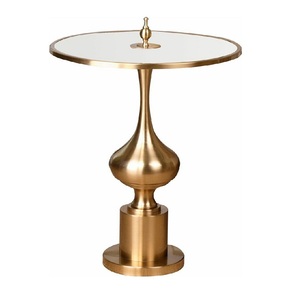 Meuble de maison forme ovale salon table centrale de luxe Offre Spéciale table basse moderne en marbre à vendre - Product Image 2