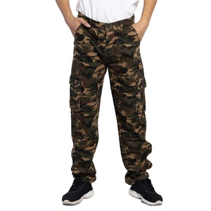 100% Cotton Anti Shrink Comfortable Fit Straight Leg Multiple Pocket <b>Cargo</b> <b>Trouser</b> <b>Camo</b> Print Daily Wear Pants Everyday Use Pant - Product Image 1