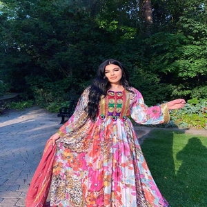 Vestidos tradicionales afganos de alta calidad en tarifa al por mayor con el último nuevo diseño nuevo último Kuchi afgano - Product Image 4