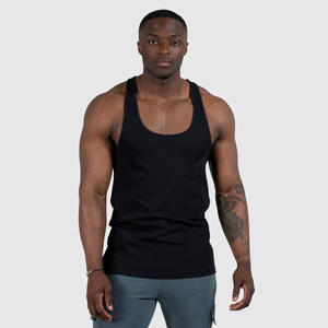 Wholesale Custom Logo Cotton Bamboo Fiber Breathable Eco-Friendly Running Singlet Muscle Athletic Shirts <b>Sleeveless</b> Men Tank <b>Top</b> - Product Image 1
