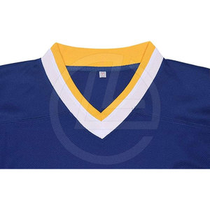 Maillots de hockey sur glace personnalisés et respirants avec nom, numéro et logo d'équipe personnalisés, 100% polyester - Product Image 3