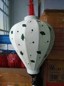 โคมไฟผ้าไหมทำจากไม้ไผ่แบบพับได้,โคมไฟแบบแขวนจากเวียดนามอุปกรณ์จัดงานเลี้ยงร้านอาหารยอดนิยมเทศกาล - Product Image 3