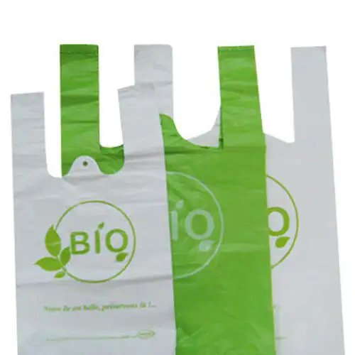 Биоразлагаемый плоский утолщенный мусор Компостируемый упаковочный пакет биоразлагаемый упаковочный мешок биоразлагаемый мешок для отходов биоразлагаемый