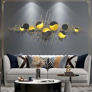 Increíble diseño de hojas decoración de pared para el hogar Hotel restaurante sala de estar decoración Color dorado en forma de hoja montado en la pared artes colgantes - Product Image 5