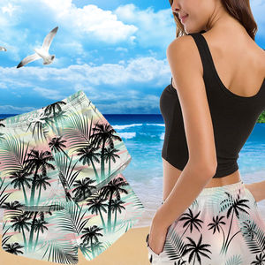 Shorts de Playa de Verano para Mujer de Alta Calidad, Resistentes al Agua, de Secado Rápido, Sublimados, con Estampado Floral - Product Image 1