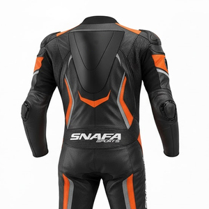 Traje de moto de hombre al por mayor hecho de cuero genuino Traje de moto de bajo precio Ropa deportiva Trajes de carreras de motos - Product Image 6