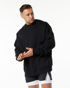 Sudadera de ajuste regular para hombre de algodón 100% personalizada, cuello acanalado Antilavado, cuello redondo, tela de punto con estampado de otoño Digital de 430gsm - Product Image 4